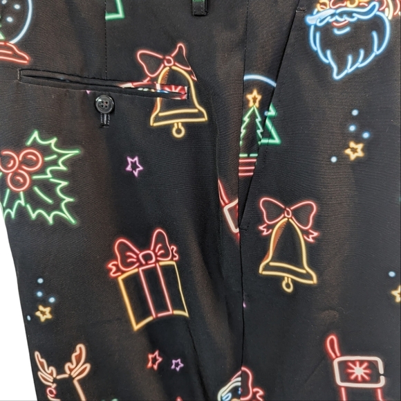 The Naughty Neon Noel Neon Lights Christmas Pants....Size 40/30 - Picture 6 of 7